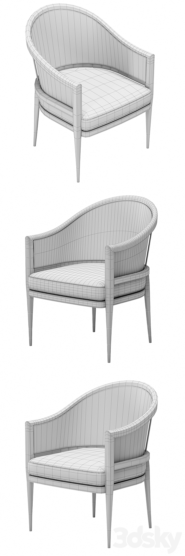 Nicholas Haslam Grasse Chair 3DSMax File - thumbnail 3