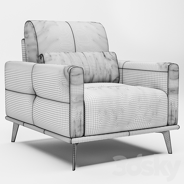 Nicoline Morea Chair 3ds Max - thumbnail 3