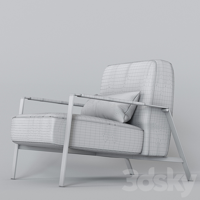 Nicoline. Rho armchair 3DSMax File - thumbnail 3