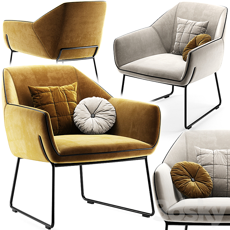 Nido lounge chair 3DS Max - thumbnail 1