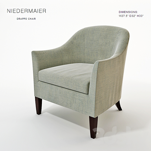 Niedermaier Drappo Chair 3DSMax File - thumbnail 1