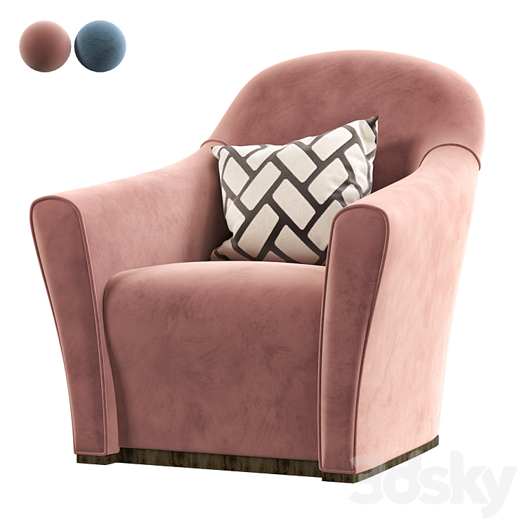 NINA Armchair by Bodema 3DS Max - thumbnail 1