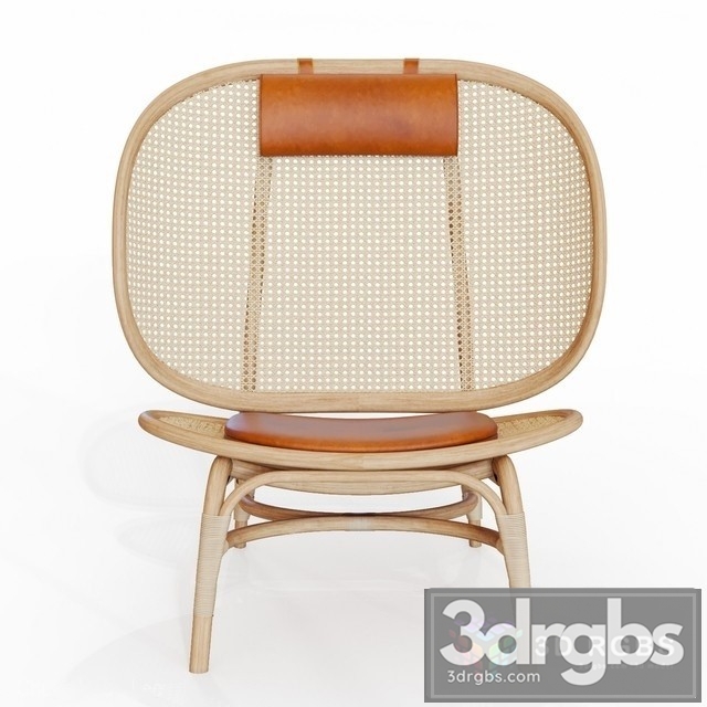 Nomad Chair Cognac NORR11 3dsmax Download - thumbnail 1