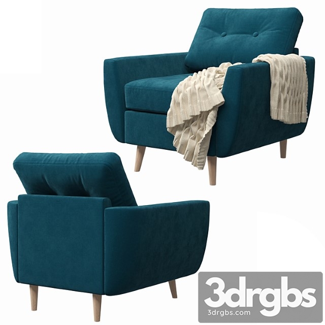 Norfolk chair 3dsmax Download - thumbnail 1