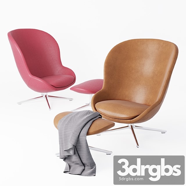 Normann Copenhagen Hyg Lounge Chair 3dsmax Download - thumbnail 1