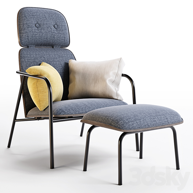 Normann Copenhagen: Lounge Chairs – Pad 3DS Max - thumbnail 2