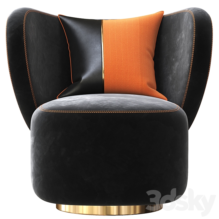 NORR11 little big armchair 3DS Max Model - thumbnail 2