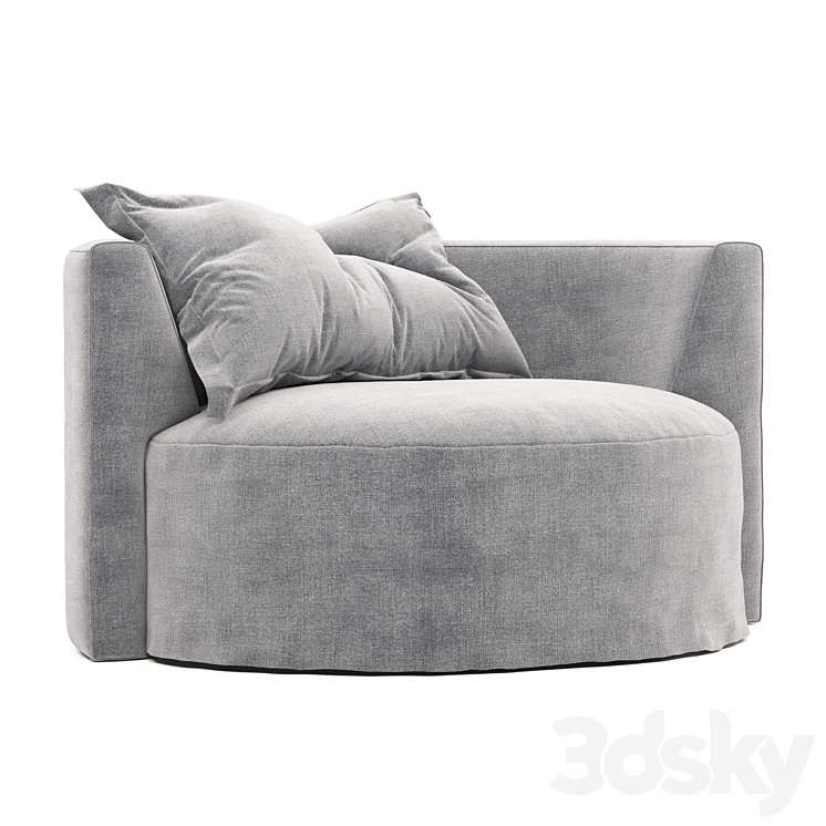 NOS armchair 3DS Max - thumbnail 1