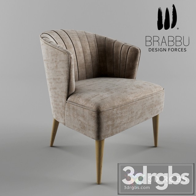 Nuka Brabbu Armchair 3dsmax Download - thumbnail 1