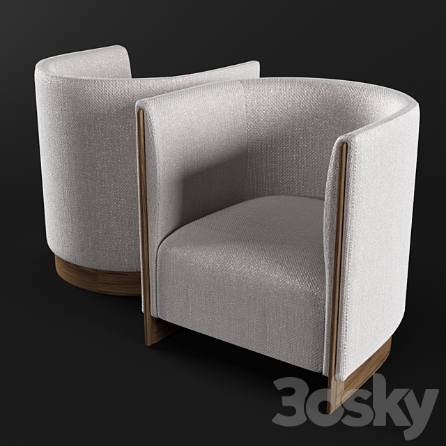 Oasis Adeline armchair 3ds Max - thumbnail 1