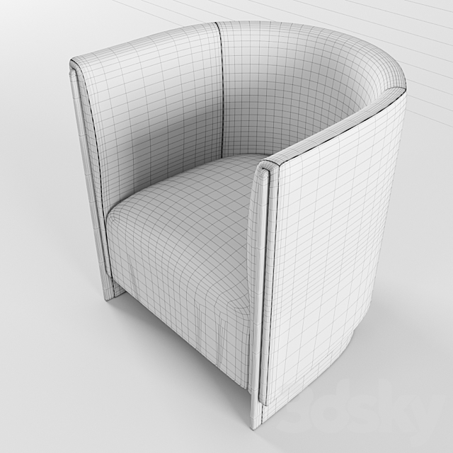 Oasis Adeline armchair 3ds Max - thumbnail 3