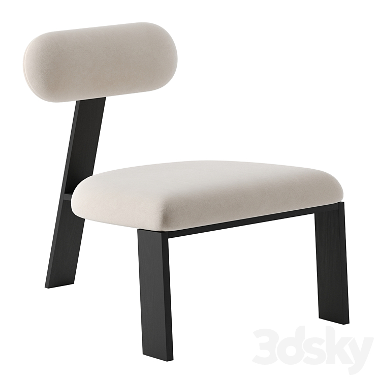 Oblique Lounge Chair by Studio Henk 3DS Max Model - thumbnail 1