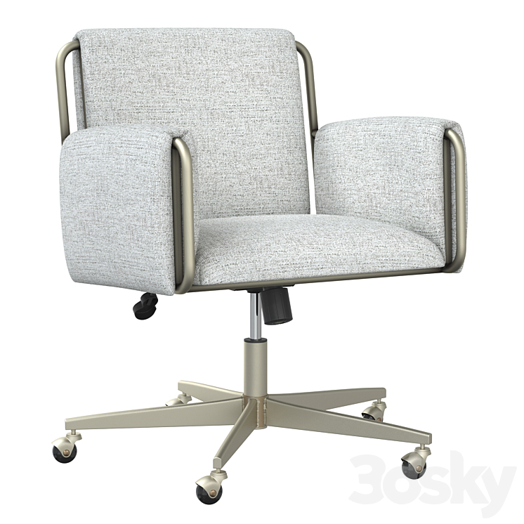 Office chair Caterina Gray chair 3DS Max Model - thumbnail 1