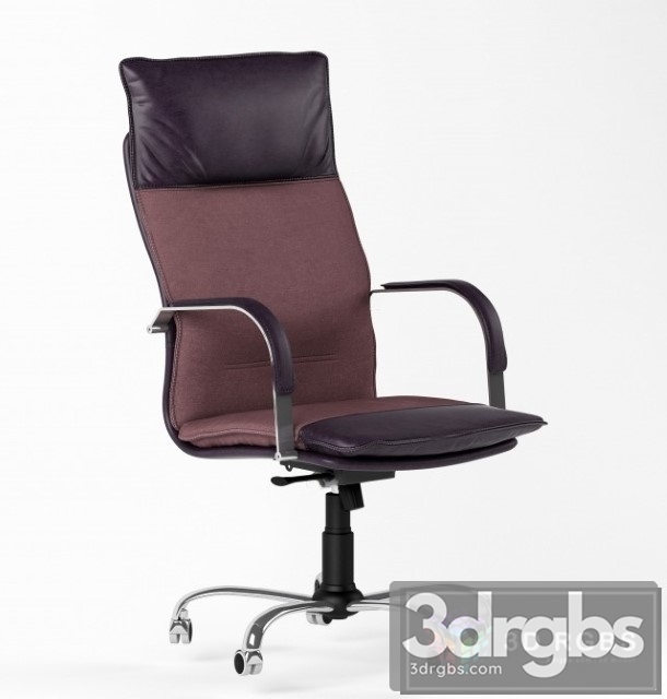 Office Chair Leather 3dsmax Download - thumbnail 1