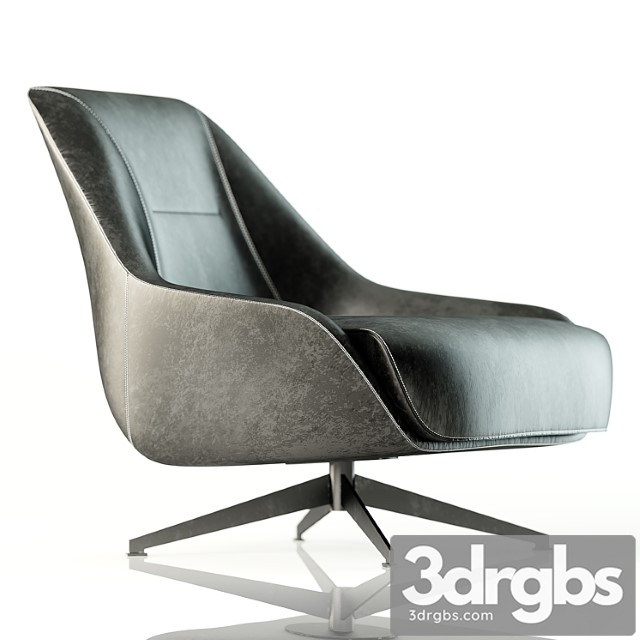 Okha Nate Swivel Armchair 7 3dsmax Download - thumbnail 1