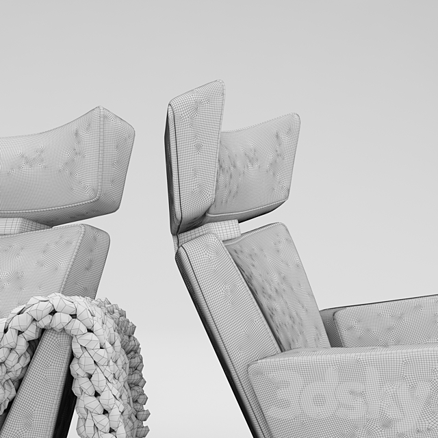 OKSEN ™ armchair 3ds Max - thumbnail 3