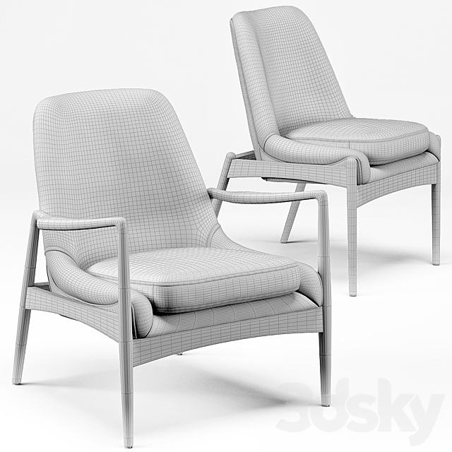 Olena chairs 3DS Max Model - thumbnail 3