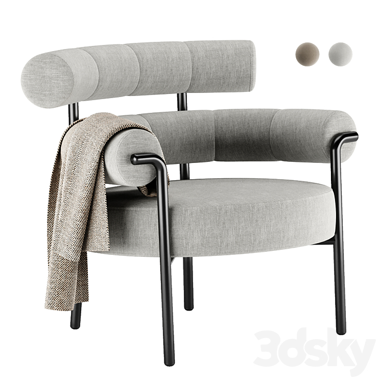 olio armchair by designbythem 3DS Max Model - thumbnail 1