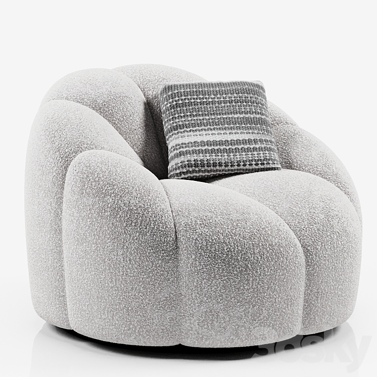 “OM Armchair “”Peppo””” 3DS Max - thumbnail 1