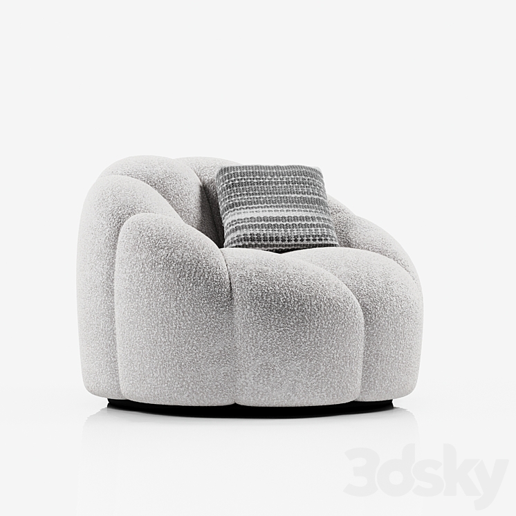 “OM Armchair “”Peppo””” 3DS Max - thumbnail 2