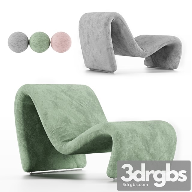 Onde Chair 1972 Etienne Fermigier 2 3dsmax Download - thumbnail 1