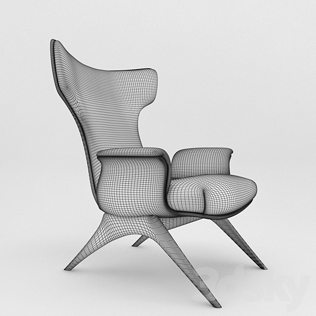 Ondine Chair 3ds Max - thumbnail 3