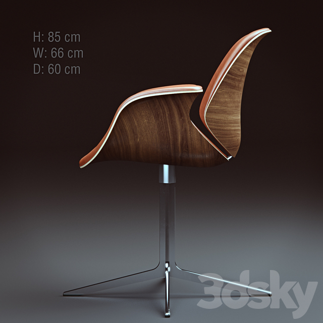 One Collection Council Chair 3DSMax File - thumbnail 2