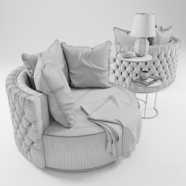 OSCAR Occasional Chair 3DSMax File - thumbnail 3