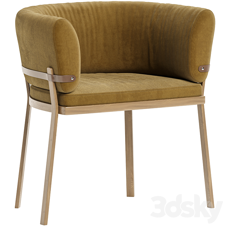 OSMO ARMCHAIR 3DS Max Model - thumbnail 1