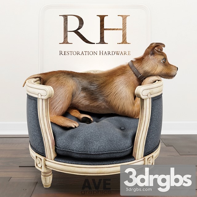 Other Ave rh louis pet bed 3dsmax Download - thumbnail 1