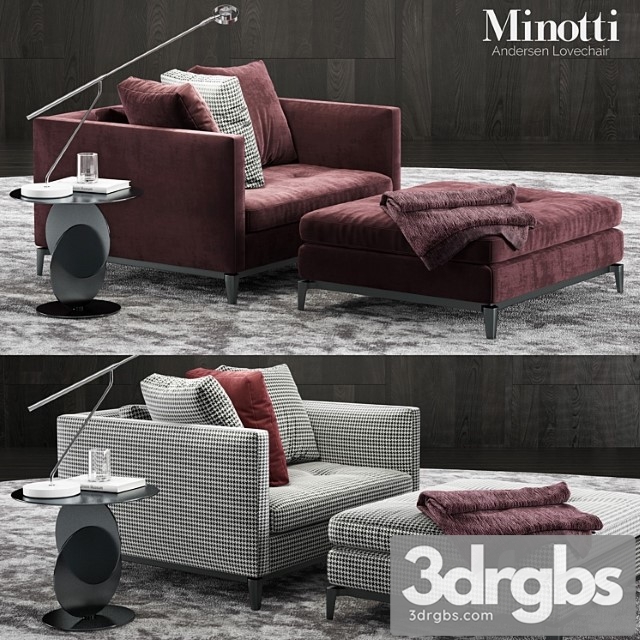 Other Minotti andersen lovechair 2 3dsmax Download - thumbnail 1