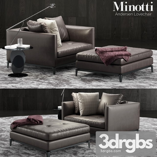 Other Minotti andersen lovechair 3dsmax Download - thumbnail 1