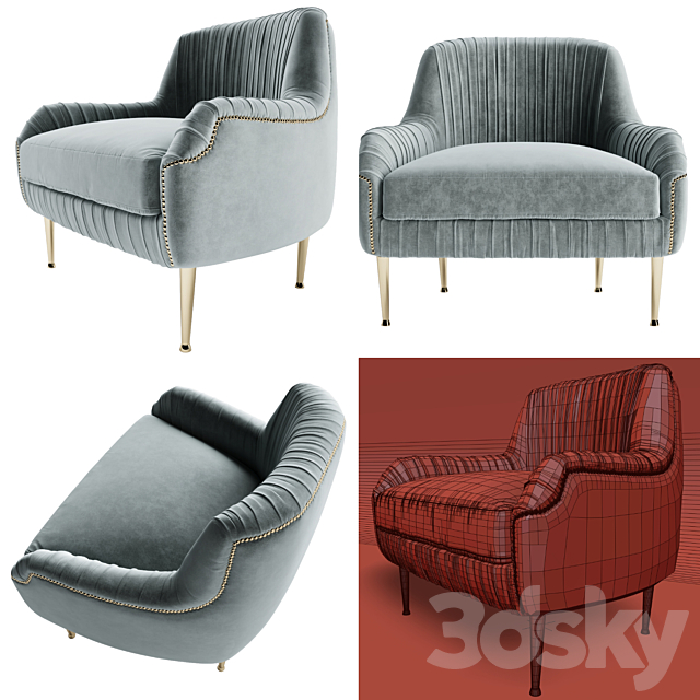 Ottiu Greta Armchair 3DSMax File - thumbnail 2