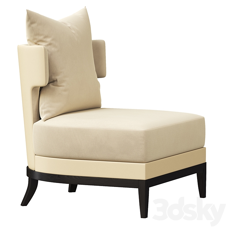 Our GOODWIN luxury armchair 3DS Max Model - thumbnail 2