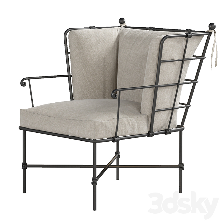 out door chair 3DS Max Model - thumbnail 3