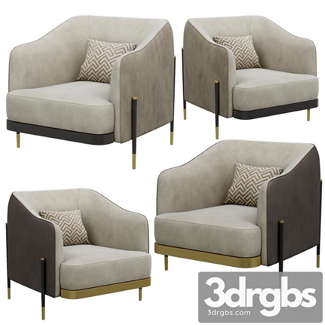 Oxford armchair 3dsmax Download - thumbnail 1