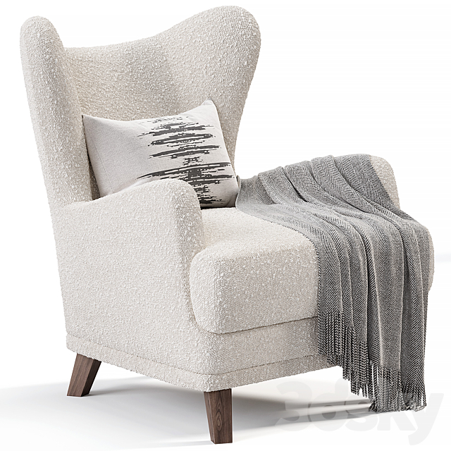 Oxford Armchair By Divan.ru 3DS Max Model - thumbnail 2