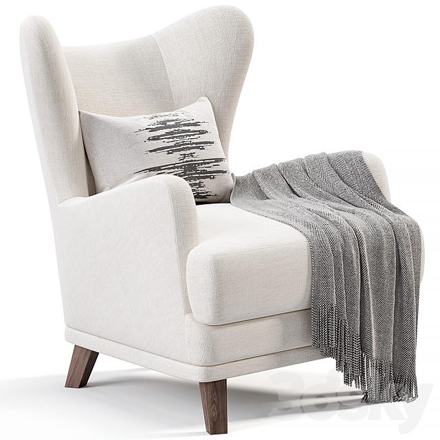 Oxford Armchair By Divan.ru 3DS Max Model - thumbnail 4