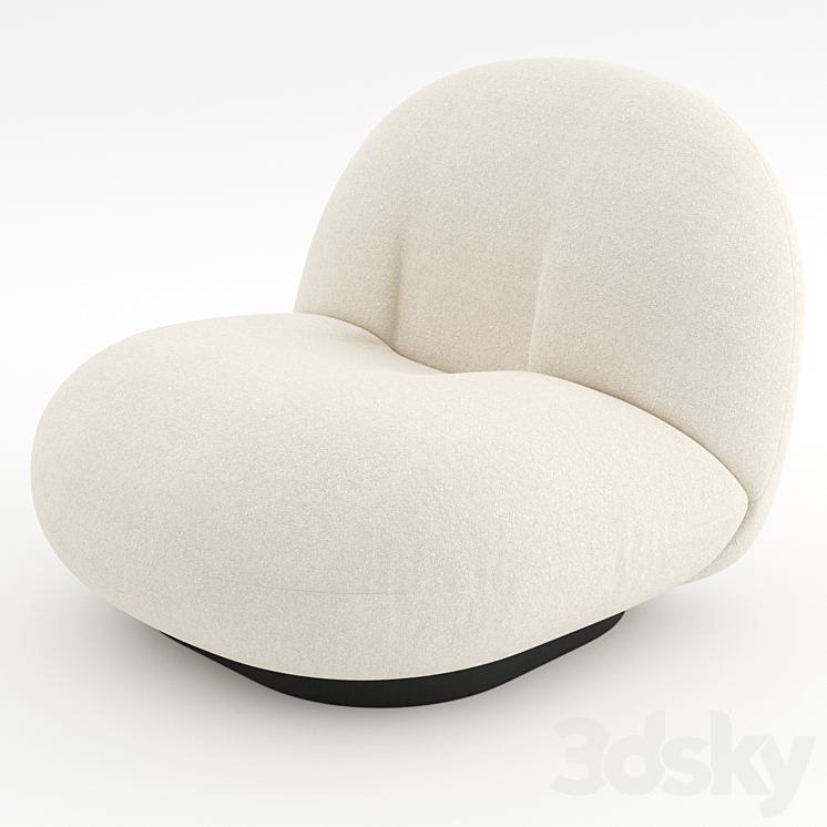 Pacha Lounge Chair by GUBI 3DS Max - thumbnail 2