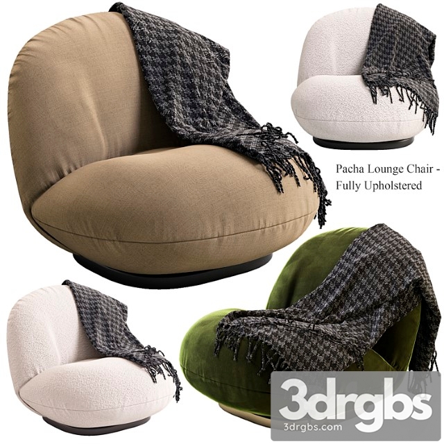 Pacha Lounge Chair by GUBI 3dsmax Download - thumbnail 1