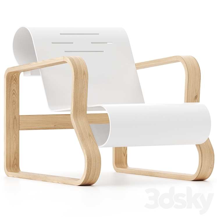 Paimio 41 by Artek Armchair 3DS Max - thumbnail 1