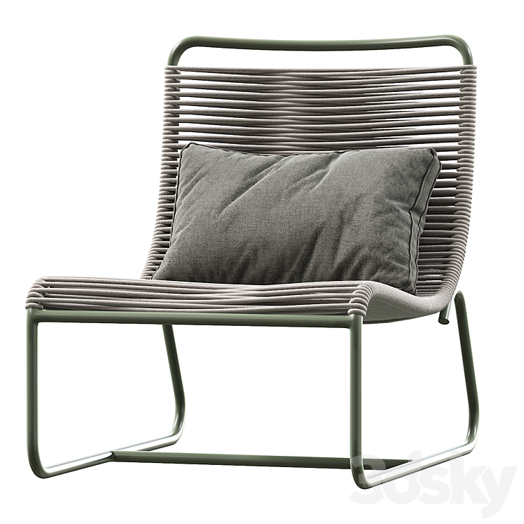 Pair of Walter Lamb Sleigh Chairs 3DS Max - thumbnail 2