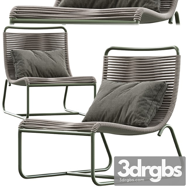 Pair of walter lamb sleigh chairs 3dsmax Download - thumbnail 1