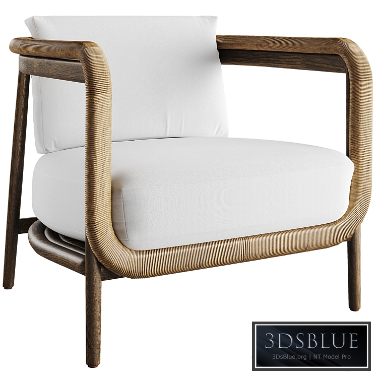 Palecek Duvall Lounge Chair 3DS Max - thumbnail 3