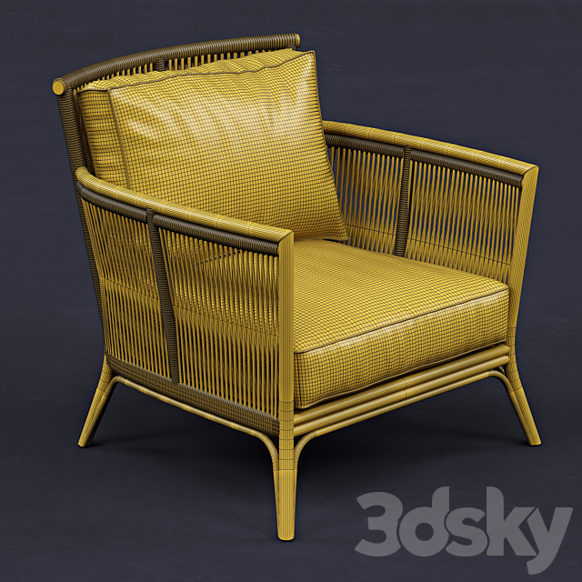 PALECHEK Bolero Lounge Chair 3ds Max - thumbnail 3