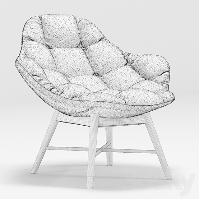 Palma chair 3ds Max - thumbnail 3