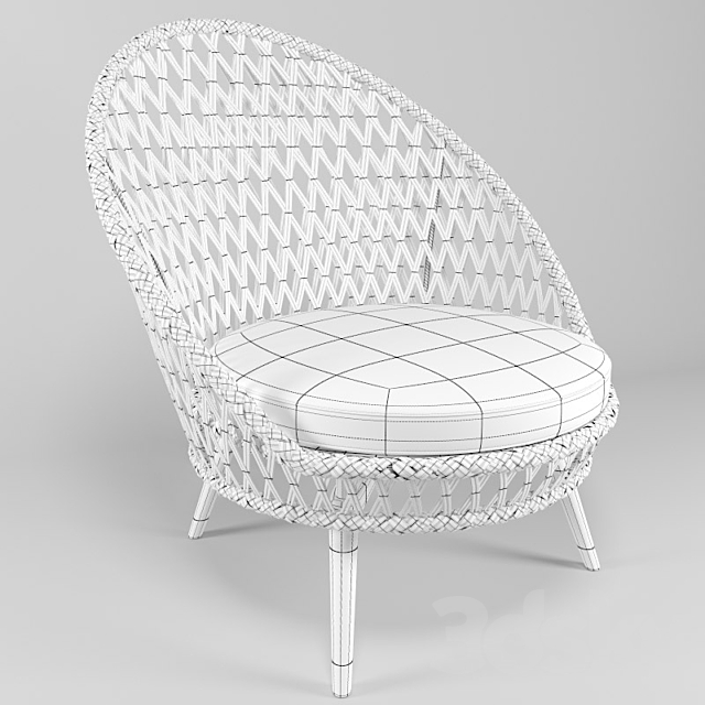 Panna Lounge Chair 3DSMax File - thumbnail 2