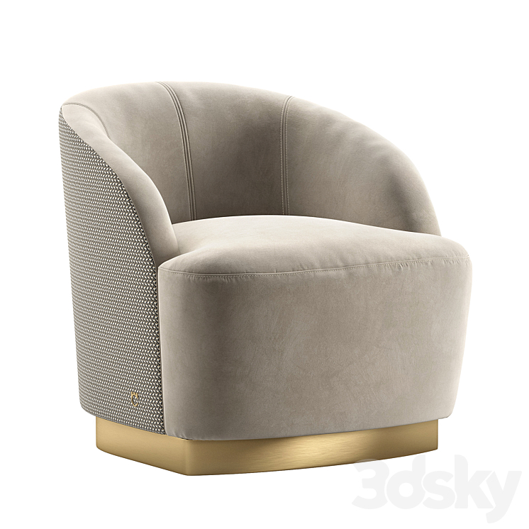 Paolo Castelli Venice Swing Armchair 3DS Max Model - thumbnail 1