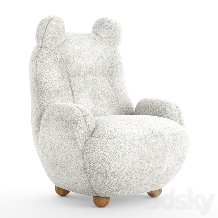 Papa bear armchair 3DS Max - thumbnail 1