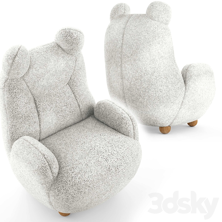 Papa bear armchair 3DS Max - thumbnail 2